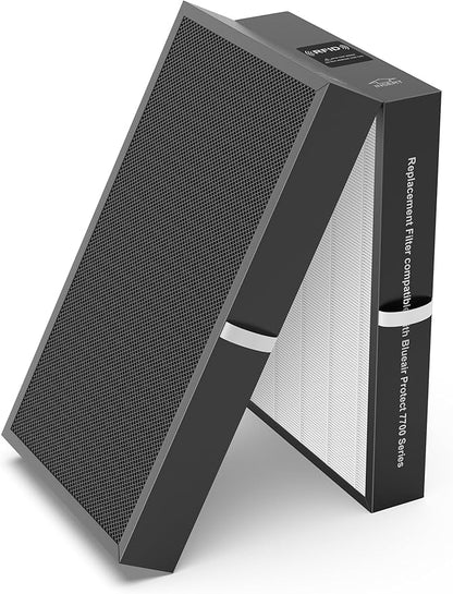 7700 Smart Filter Replacement Compatible with Blueair 7710i, 7770i, 7740i, and 7775i Air Purifiers, Integrated Premium Filter with Activated Carbon and Pre-Filter, 1-Pack