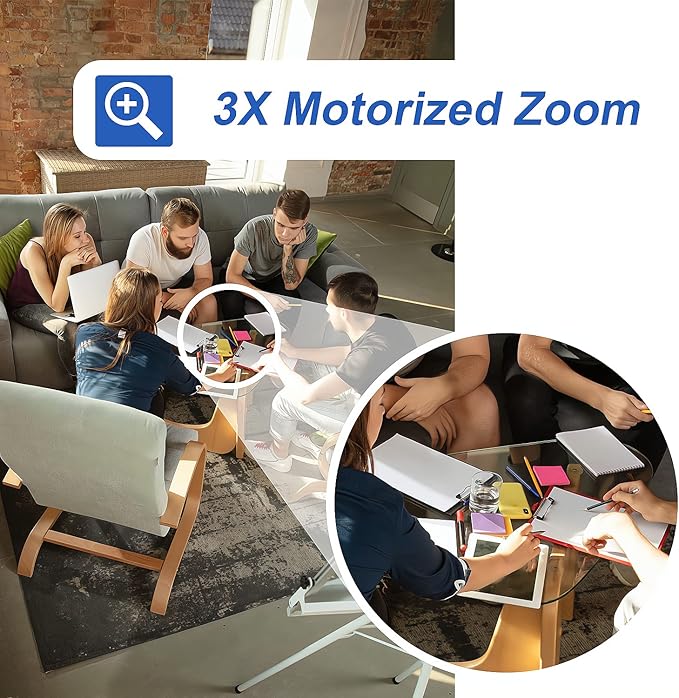 GW Security 16 Channel UltraHD 12MP 4K @ 30FPS Realtime 3X Motorized Zoom PoE Security Camera System with 8 x 12MP Face Recognition Full-Time Color Night Vision Outdoor/Indoor Smart AI Bullet Cameras