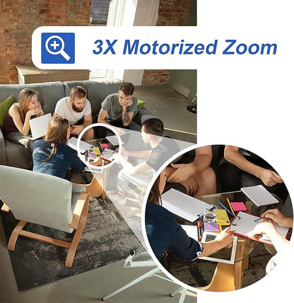 GW Security 16 Channel UltraHD 12MP 4K @ 30FPS Realtime 3X Motorized Zoom PoE Security Camera System with 8 x 12MP Face Recognition Full-Time Color Night Vision Outdoor/Indoor Smart AI Bullet Cameras