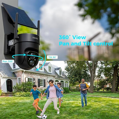 Vicohome 2QB 2K AI Solar Security Camera Wireless Outdoor, Battery Powered Cam, Two Way Audio, Motion Detection, Color Night Vision, Easy to Setup, Audible Flashlight Siren, 180 Days Exchange Policy