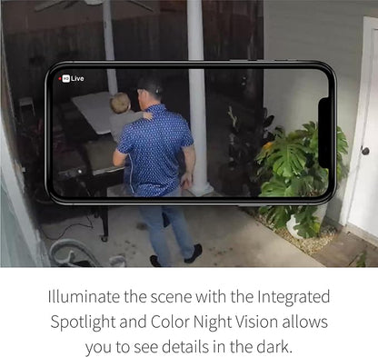 Arlo Essential 2K Security Cam (2nd Gen) – Wireless, Indoor/Outdoor, 3-Cam Set, Color Night Vision, 2-Way Audio, Motion Alerts, Spotlight – White (Renewed)
