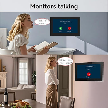 4 Units Apartment 2-Wire Video Intercom System