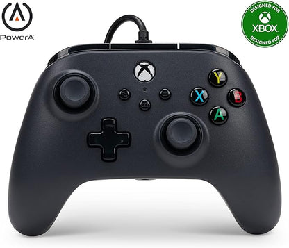 Philips Hue Smart 60W A19 LED Bulb - White and Color Ambiance Color-Changing Light - 2 Pack - 800LM & PowerA Wired Controller for Xbox Series X|S - Black, Gamepad, Video Game Controller