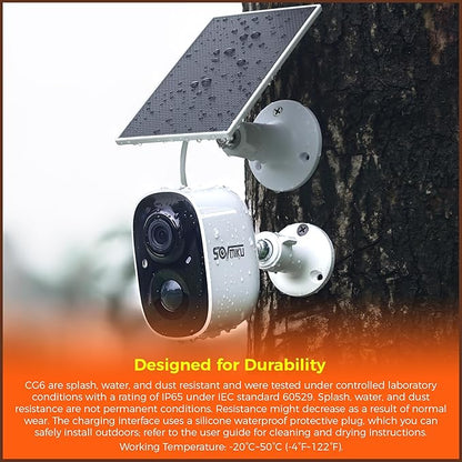 Vicohome 2CG6 Best 2K Solar Security Camera Wireless Outdoor System, No NVR Needed, Battery Powered, Easy to Setup,Motion Detection, Two Way Audio,Color Night Vision, SD Slot, 180 Days Exchange Policy