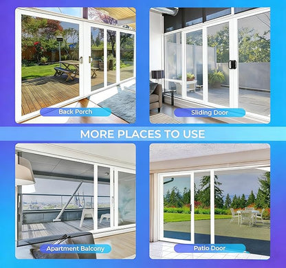 FEGO White Garage Door Screen for 1 Car 9x8FT, Magnetic Screen Doors with Retractable Fiberglass Mesh and Heavy Duty Weighted Bottom, Easy Assembly & Pass, Hands Free Screen Door for Entry Door