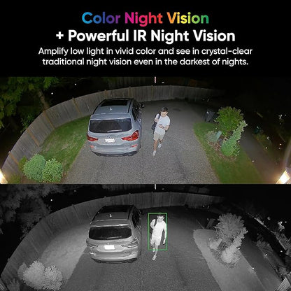 WYZE Floodlight Camera Pro, 3000-Lumen LEDs, 180° Wide View, 2K HD Outdoor Security Camera, Motion Detection, 105dB Siren, Cloud & Local Storage, Color Night Vision, Wired (Renewed)