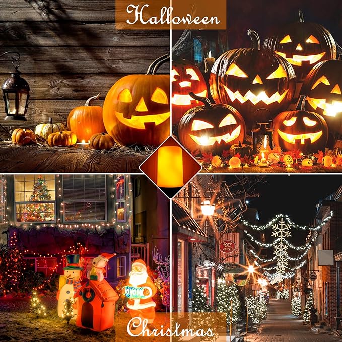 Bestview LED Flame Effect Light Bulbs,4 Modes Smart E26/E27 Base Flickering Fire Light Bulb with for Halloween, Christmas, Party, Porch, Indoor&Outdoor Home Decoration Lighting (Yellow 4 Pack)
