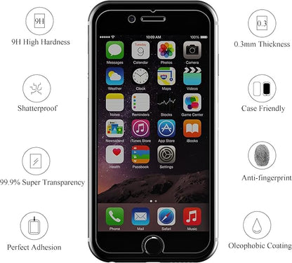 Ailun Screen Protector for iPhone 8 Plus 7 Plus Privacy Anti Glare 3Pack Anti Spy Private Tempered Glass