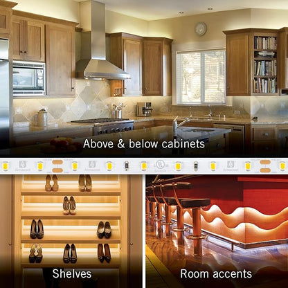 Armacost Lighting 421502 Ribbon Flex Home LED Tape Light Kit, 16 ft, AC Dimmable (3000K) 300 LED Lights
