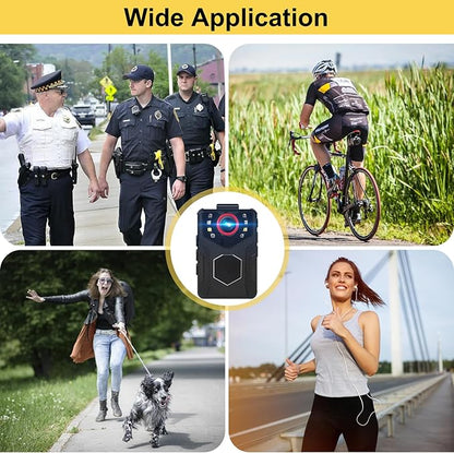 Body Camera with Audio and Video Recording: 1080P FHD Body Cam with Night Vision, 10HR Battery, 2.0" Screen, 128GB Wearable Camera, Bodycam for Traveling, Law Enforcement, Outdoors Activities