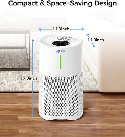 Berk Air Purifiers for Home Living Room,Cover Up to 1625 Ft²,HEPA Air Purifier,PM2.5 Air Quality Display,Air Purifier for Pets Hair, Smoke, Odors,Pollen (D3S-Standard)