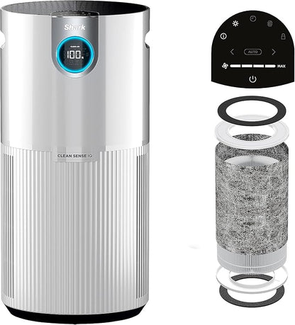 SHARK UA205 Nanoseal HEPA Air Purifier MAX with Clean Sense, Covers 1350 Sq Ft, XL Room, White (Renewed)