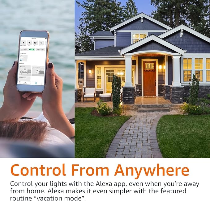 Diodesy- A19 LED Smart WiFi Light Bulbs Works with Alexa and Google Home No Hub Required Color Changing and Tunable 9W (60W Equivalent) 800 Lumens E26 Medium Base Non-Dimmable ETL Listed Pack of 4