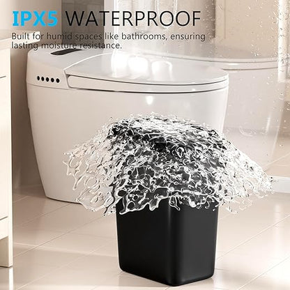jinligogo 3Pack Bathroom Small Trash Can with Lid, 2.6 Gallon Touchless Automatic Garbage Can Slim Waterproof Motion Sensor Smart Trash Bin for Bedroom, Office, Living Room-Black