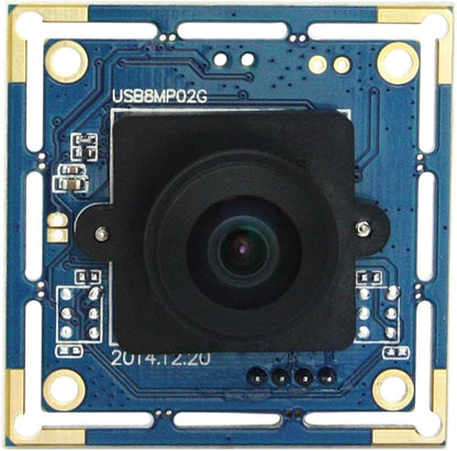 ELP 8mp USB Camera Wide Angle with 180degree Fisheye Lens 4K Embedded Webcam Board for Computer 2448P CMOS IMX179 UVC USB2.0 Video Industrial PC Camera for Machine Vision