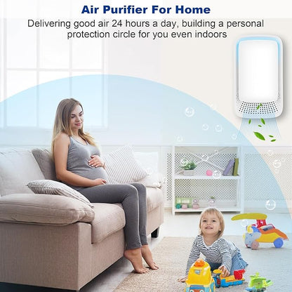 VGY Plug In Air Purifier (4 Pack) – Ionizer Air Purifier, Quiet Negative Ion Air Purifiers, Portable Air Filter Odor for Home, Bedroom, Office, kitchen, Pet Room, White