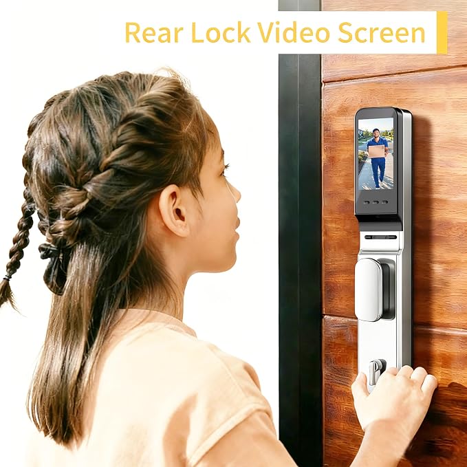 EIYSIE WiFi Deadbolt Lock with Camera & Video Doorbell, 8-in-1 Keyless Lock