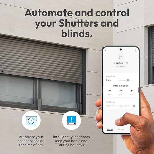 Pico Shutter - Zigbee | Blind & Shutter Control | Gate and Garage Door | Power Metering | SmartThings | HomeAssistant | Repeater Function | Scene Control | No Cloud Necessary | 2 x 3.6A
