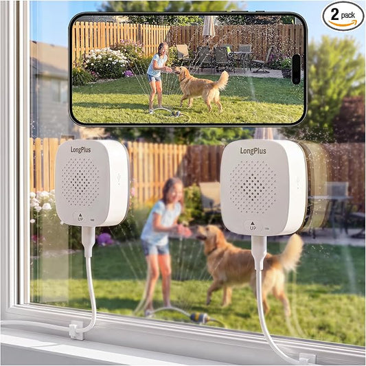 LongPlus 3K 5MP Window Cameras for Home Security 2 Pack WiFi6 Indoor Camera