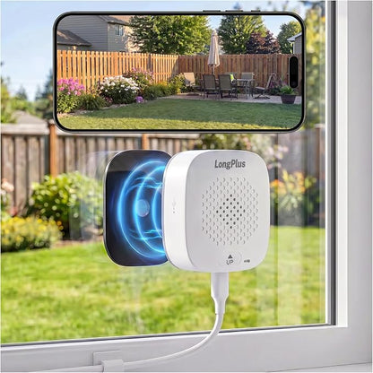LongPlus 8MP 4K Window Security Camera, WIFI6 Indoor Window Camera