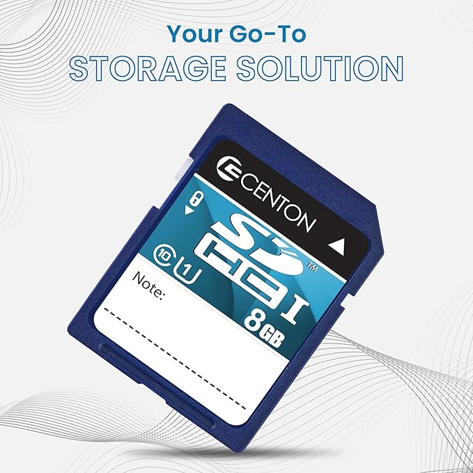 Centon Electronics MP Essential SDHC Card, Ultimate Memory Card for Phones, Tablets, Cameras, and More, UHS1, 8GB