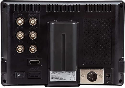 Triplett HDCM-4K Ultra-Compact 7-inch HD 4K Security Test Monitor with HDMI, Composite BNC-In/BNC-Out, and Component BNC
