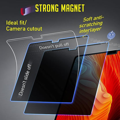 Magnetic Privacy Screen Compatible with MacBook Pro 16" 2021, 2022, 2023, 2024, M1, M2, M3, M4 Anti-Blue Light Laptop Screen Protector Filter Blue Light Blocking Filter