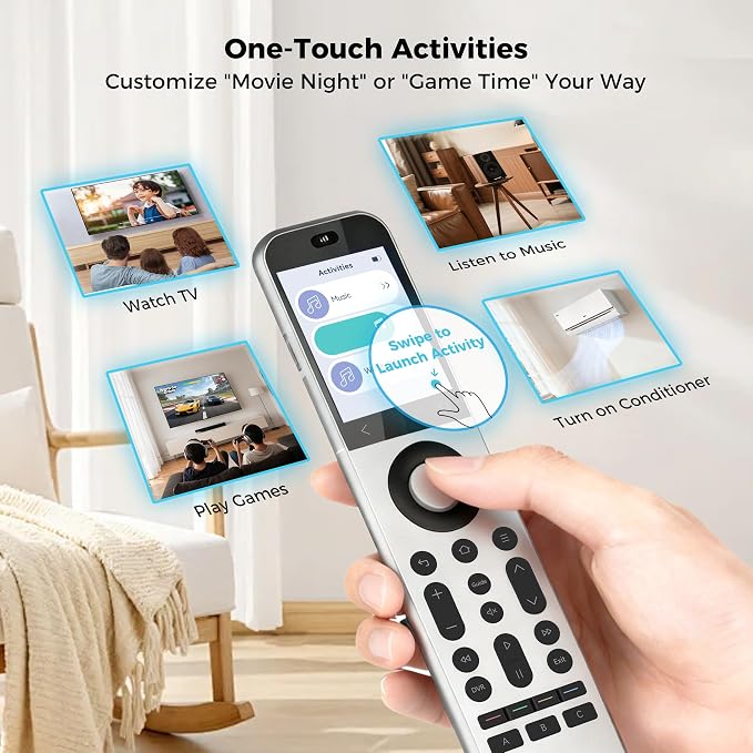SofaBaton X2 Universal Remote Control with Touchscreen & Charging Dock | All-in-One Universal Remote with Powerful Hub & APP, Activities & Macro, Works with Alexa, Google Assistant & Home Assistant