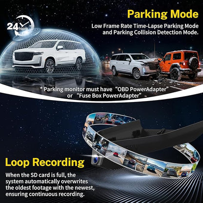 Front 4K Dash Cam Camera Custom fit for Cadillac Gen5 Escalade/Escalade ESV 2021-2026(Model A), Base Sport Premium Luxury Platinum V-Series,UHD 2160P HDR,G-Sensor,App,5.8G Wi-Fi,GPS