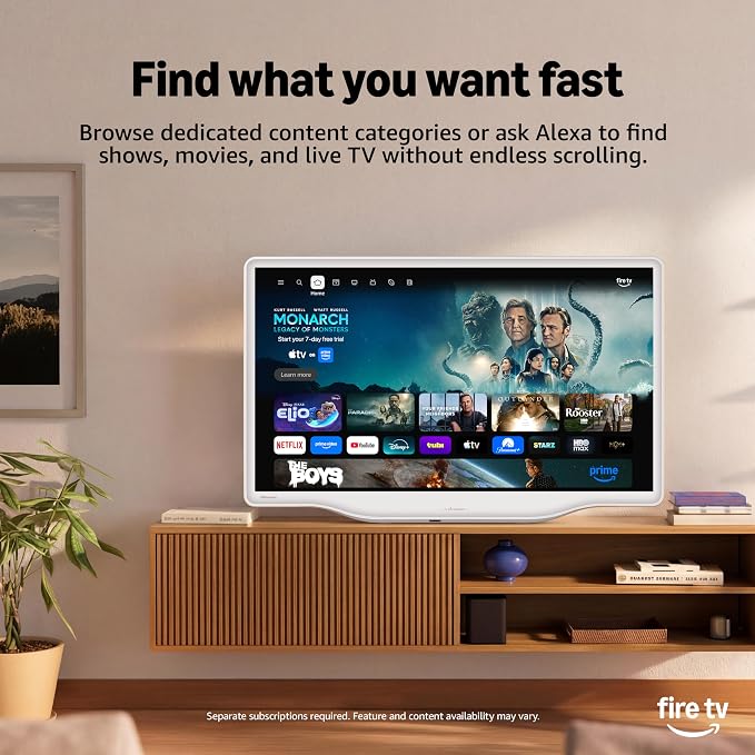 Hisense 43-Inch S5 DécoTV Series Hi-QLED 4K UHD Smart Fire TV (43S5QF, 2026 Model) – Versatile Fit, Hi‑QLED Color, Dolby Vision & Atmos, VRR Gaming, Stream Live TV Without Cable