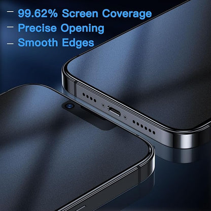 Uyiton for iPhone 13 Pro Max/14 Plus Matte Privacy Screen Protector - Anti-Fingerprint [Easy to Install] Anti-Spy Shatterproof Full Coverage Case Friendly 9H Tempered Glass Screen Cover, 2 Pack