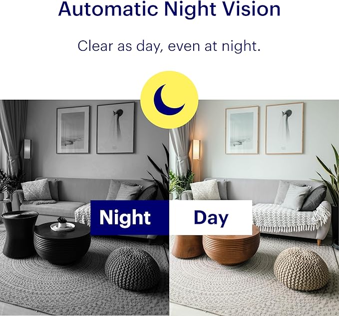 CANARY View: Indoor Security Camera | Home Monitoring, WiFi, Wide-Angle Lens, Motion Alerts, Compatible with Alexa & Google Home, Black