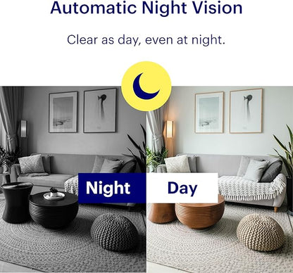 CANARY View: Indoor Security Camera | Home Monitoring, WiFi, Wide-Angle Lens, Motion Alerts, Compatible with Alexa & Google Home, Black