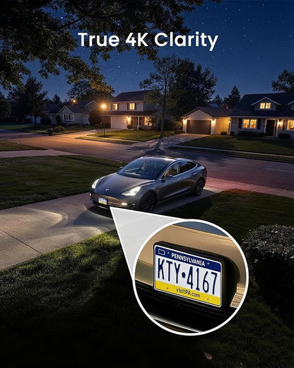 youkey 4K Solar Security Camera Outdoor Wireless, 24/7 AOV Recording
