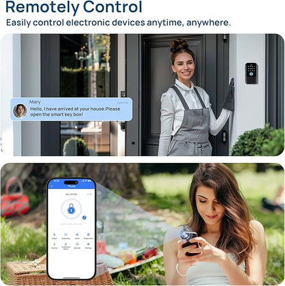 G2 Gateway Smart Lock WiFi Gateway, Remote Control Bluetooth Lock, Compatible with TTLock App for Smart Door Locks and Key Lock Box