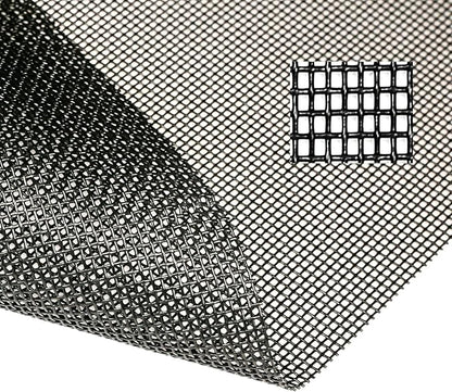 Tooltriz Pet Proof Window Screen Replacement, 48“ x 100" Upgraded Thicken Charcoal Fiberglass Mesh for Sliding Pet Screen Door Repair Kit - Screen Door Protector for Dogs Patio Screen mesh