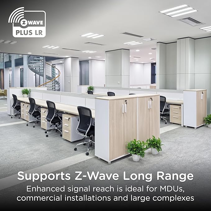Enbrighten 800 Series Z-Wave On/Off Paddle Switch, Long Range 800LR, Quick Fit, Simple Wire, Direct 3-Way (No Add-On Switch Needed), Smart Hub Required, Compatible with Alexa, Google Home, 76591