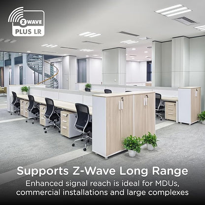 Enbrighten 800 Series Z-Wave On/Off Paddle Switch, Long Range 800LR, Quick Fit, Simple Wire, Direct 3-Way (No Add-On Switch Needed), Smart Hub Required, Compatible with Alexa, Google Home, 76591