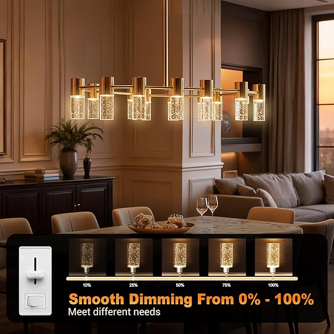 JandCase LED Bulb,5W,3000K,500LM Dimmable E26 Acrylic Bubble Bulb with Ceramic Base, Suitable for E26 Lighting Fixtures Including Chandeliers, Wall Sconces, Table Lamps, and Vanity Lights-2 Pack