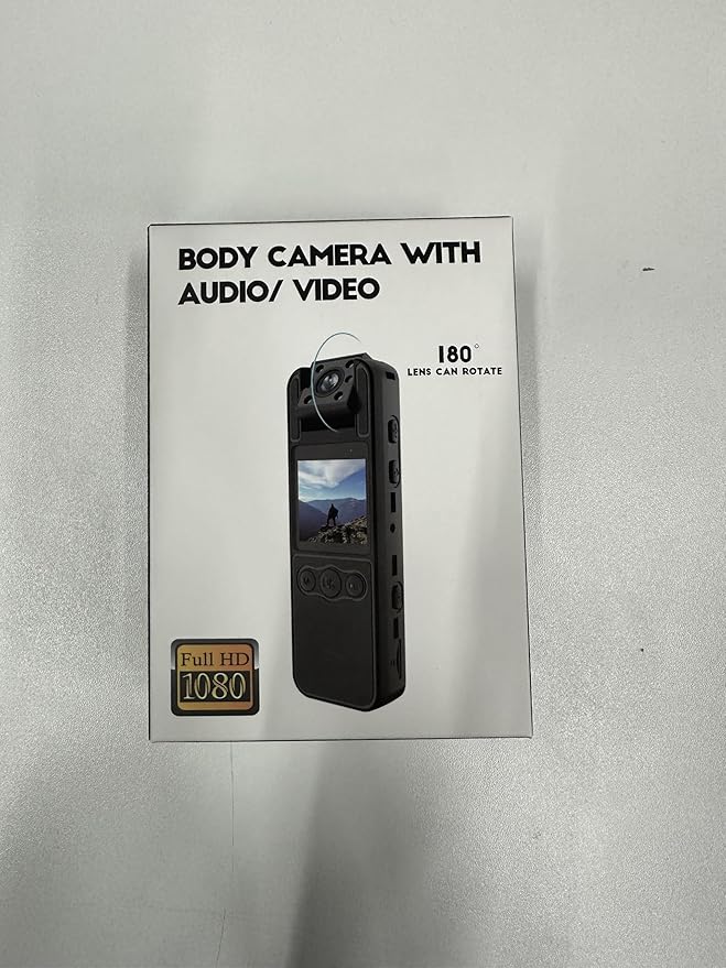 kaysunlink Body Camera with Audio and Video Recording 1080P FHD Mini Police Wearable Body Worn Cam Portable Small Personal Camcorder Sport Action Outdoor Video Recorder (128GB)