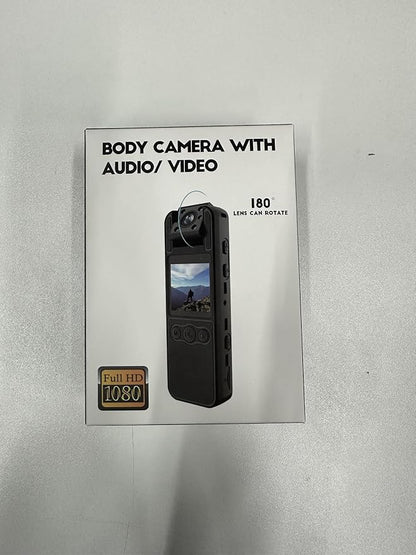 kaysunlink Body Camera with Audio and Video Recording 1080P FHD Mini Police Wearable Body Worn Cam Portable Small Personal Camcorder Sport Action Outdoor Video Recorder (128GB)