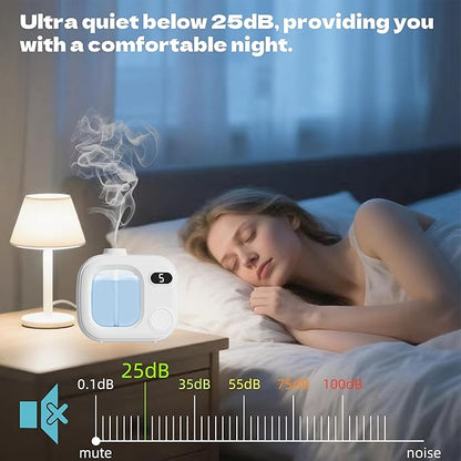 Aromatherapy Diffuser Smart Fragrance Essential Oils Difuser Air Scent Humidifier for Home Large Rooms Bathroom Hotel Collection Office Car 5 Mist Levels Adjustable Timer Aroma 360 Difusor