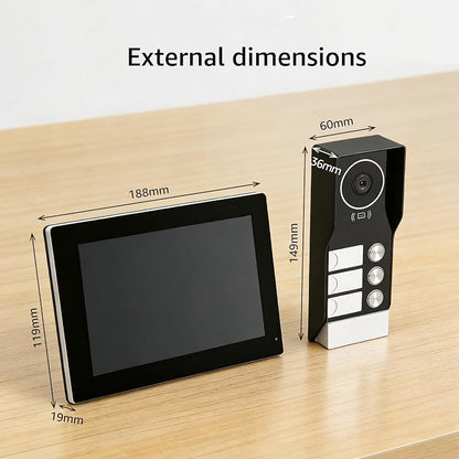 2-Wire 3-Family Smart Home Video Intercom System