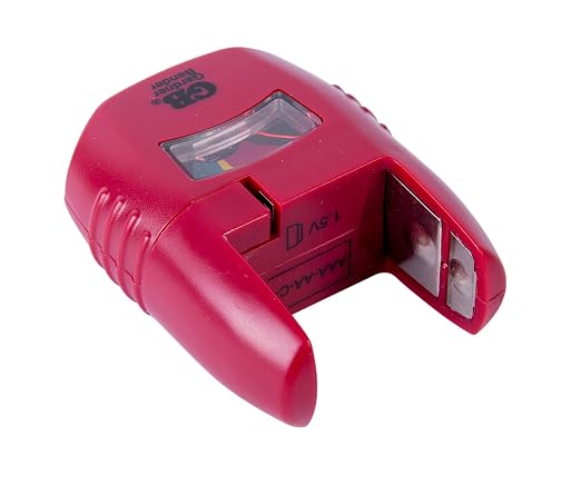 Gardner Bender GBT-3502 Household Analog Battery Tester, Extendable Arm, Easy Read Indicator, Tests: AA/AAA/C/D 9V / 1.5 V Button Cell/N Batteries, (Replaces GBT-502A) Red (Pack of 2)
