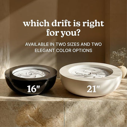 Homedics Drift Sandscape, Perpetual Motion Machine, 16 Inch (Medium), Cream