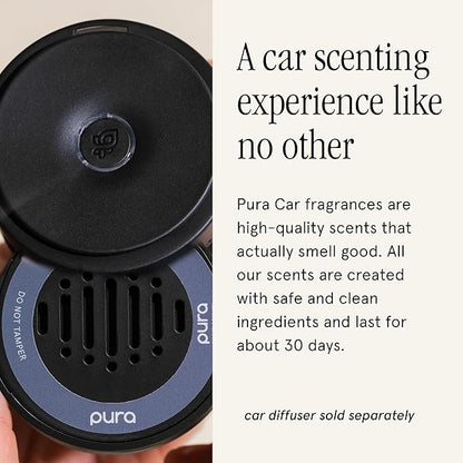 Pura Car Scent Refill - Fragrance for Pura Car Diffuser - Clean & Safe Luxury Diffuser Scent - Long-Lasting Fragrance for 30 Days of Aroma - Must-Have - Winter Noir