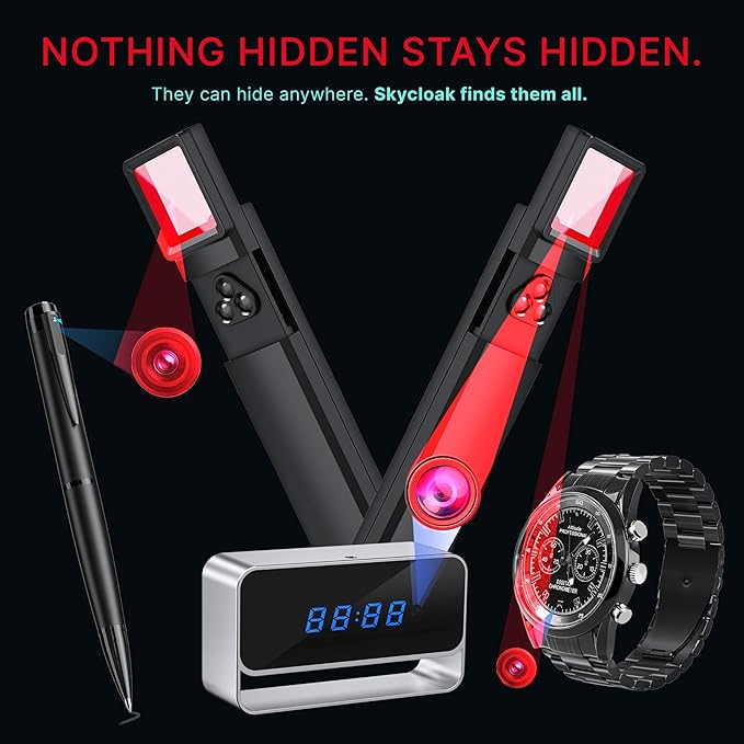 Hidden Camera Detectors – 2026 Portable Hidden Camera Detector & Bug Detector, Travel Gadgets for Privacy, Hotel Safety Devices, Tech Gadgets, Spy Camera, Home Office & Trips