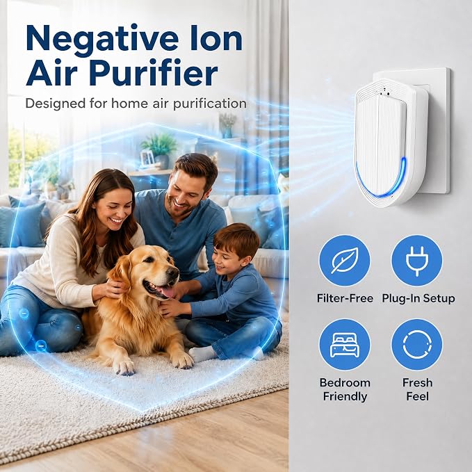 Air Ionizers - 6 Pack Plug In Negative Ion Technology Air Purifier