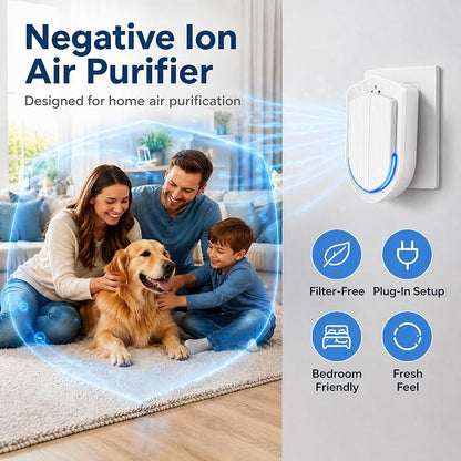 Air Ionizers - 6 Pack Plug In Negative Ion Technology Air Purifier