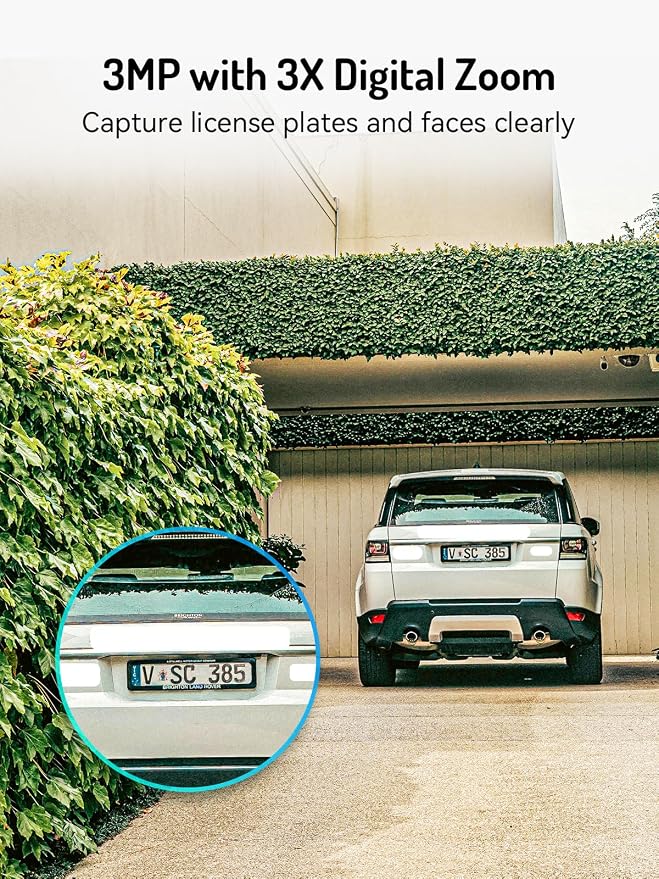 blurams 2K Security Cameras Wireless Outdoor Solar, 360° PTZ Outdoor Camera Wireless with Human Auto Tracking, IR/Color Night Vision, 2.4GHz Only